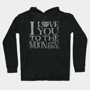 Modern calligraphy on a blackboard chalk lettering inscription Hoodie